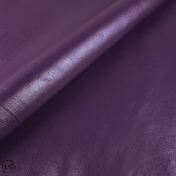 Italian Lamb Nappa Leather, Grape , 7.0 sq ft, 0.6 - 0.8 mm
